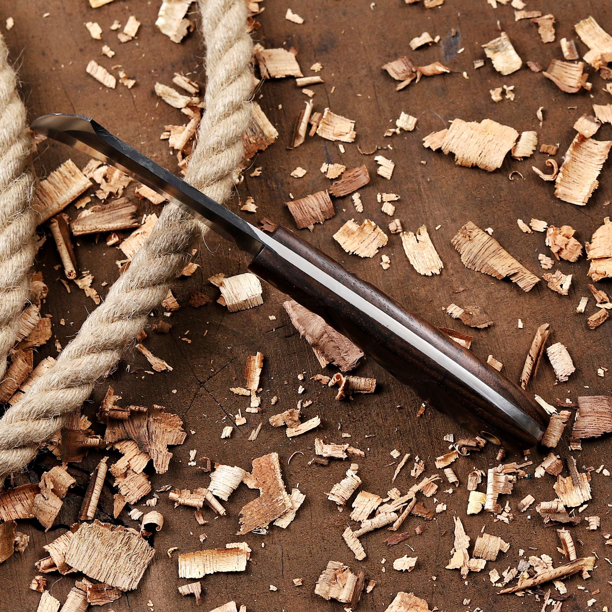 Personalized Hawkbill Knife with Sheath