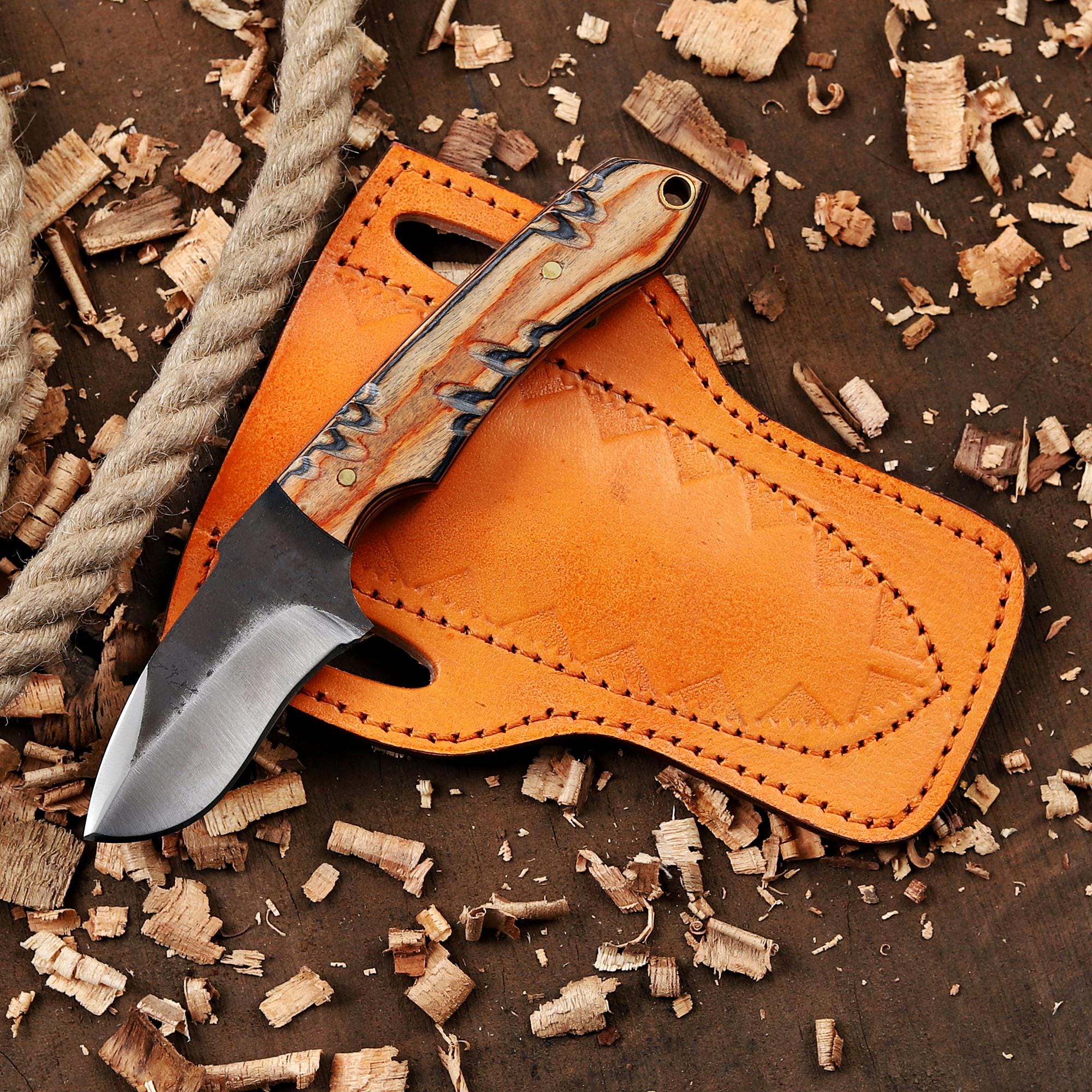 Personalized EDC Fixed Blade Knife with Sheath