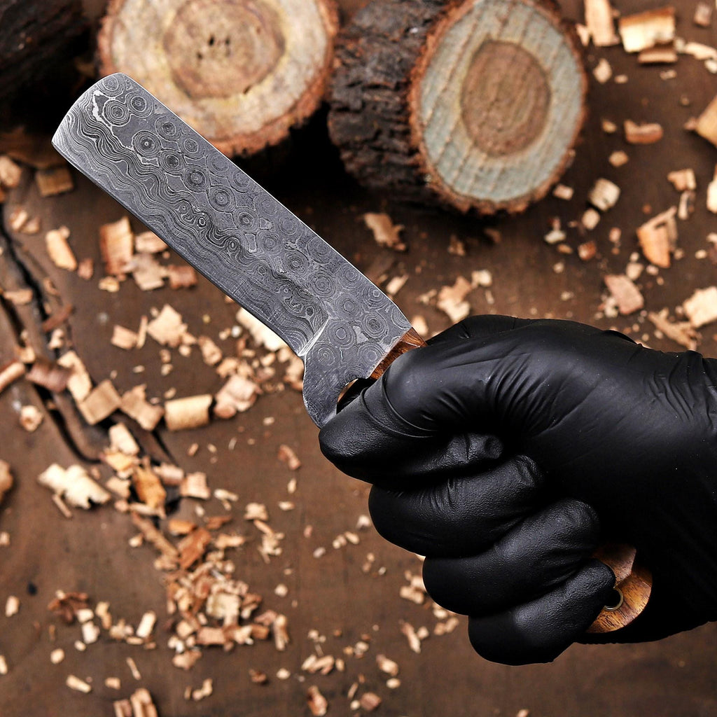 Personalized Bull Cutter Knife with Vertical Sheath