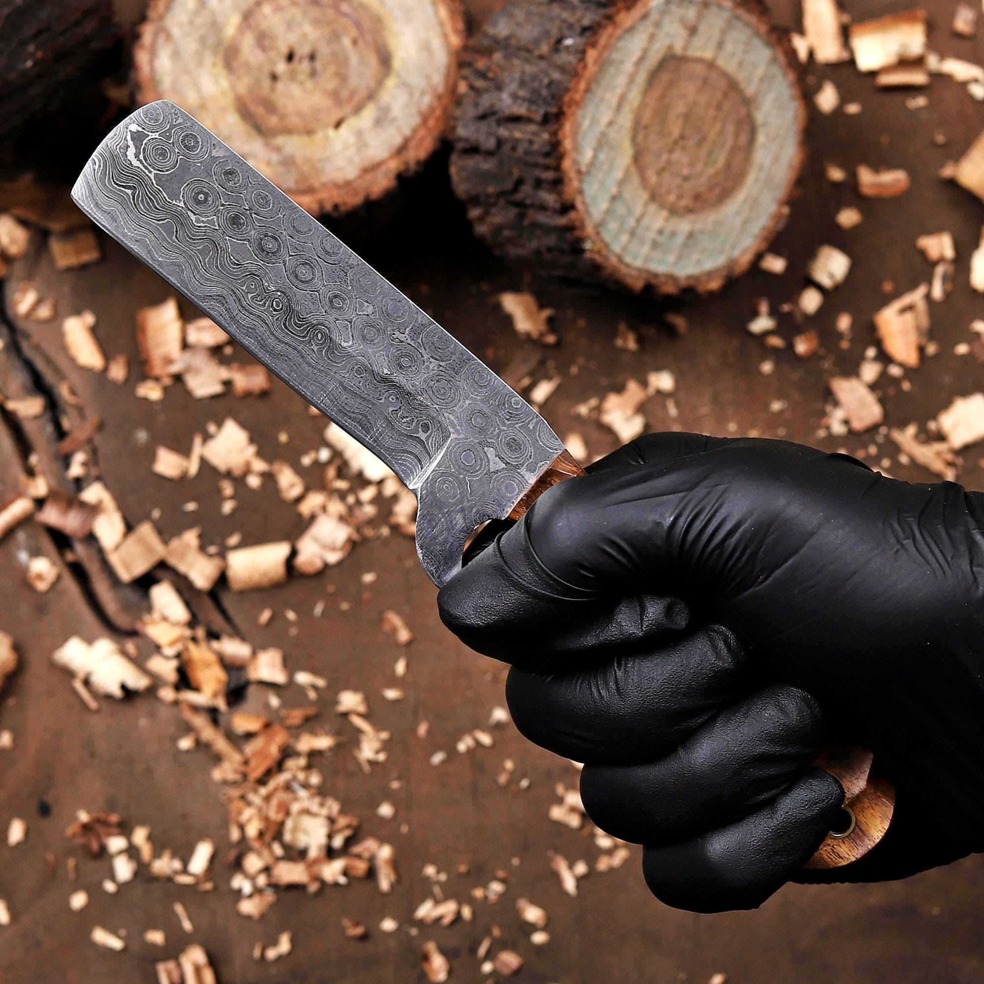 Personalized Bull Cutter Knife with Vertical Sheath
