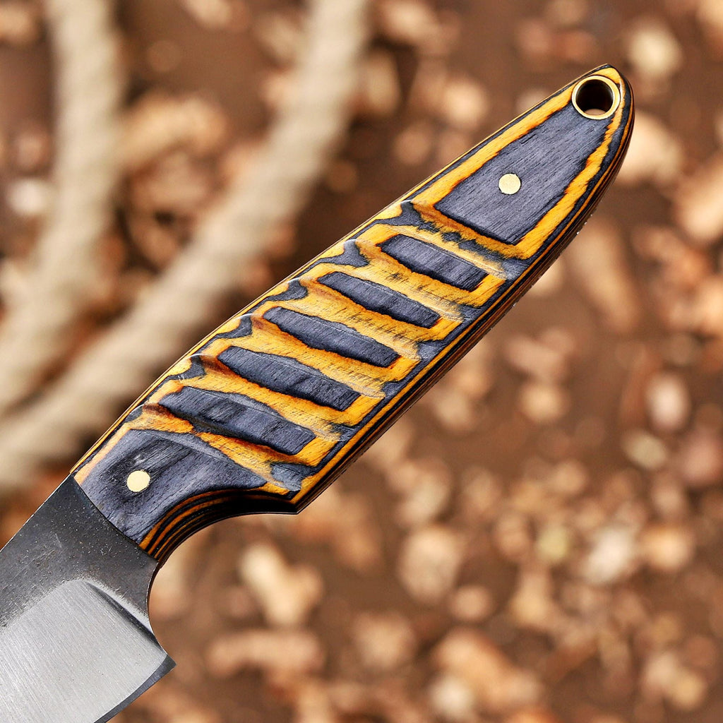 EDC Fixed Blade Knife with Cross Body Sheath