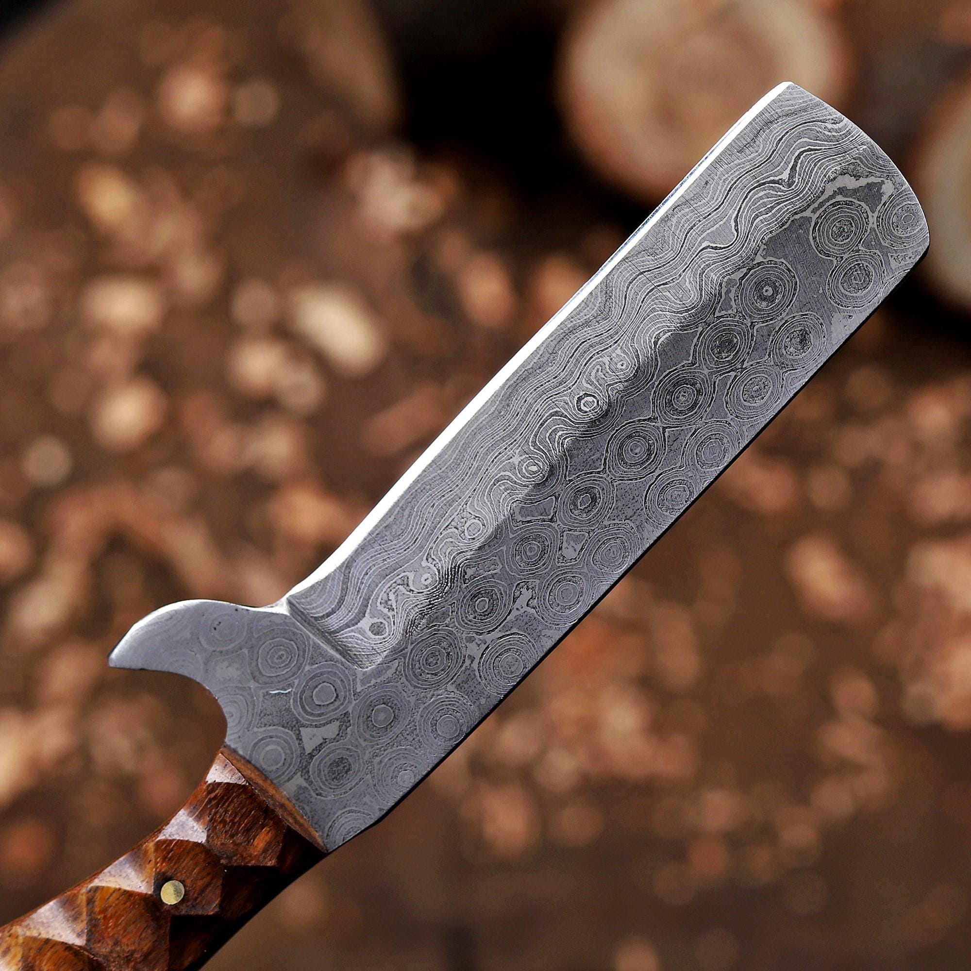 Personalized Bull Cutter Knife with Vertical Sheath
