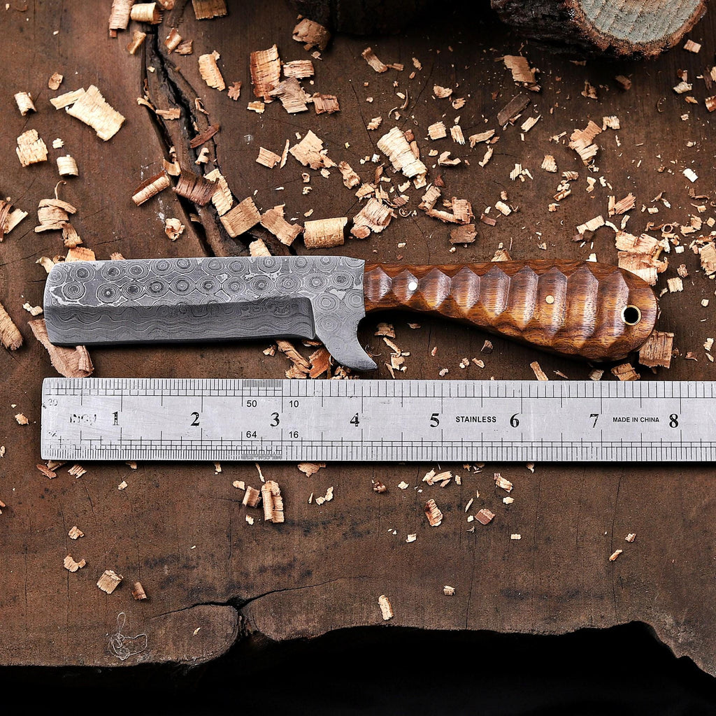 Personalized Bull Cutter Knife with Vertical Sheath