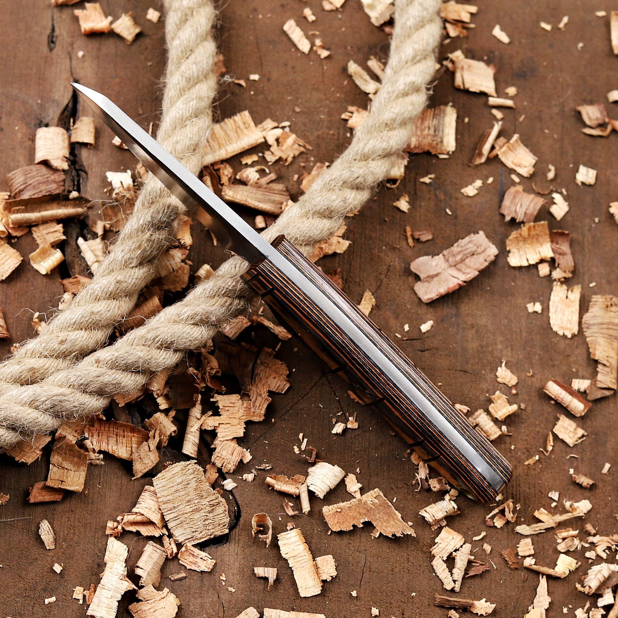 EDC Fixed Blade Knife with Cross Body Sheath