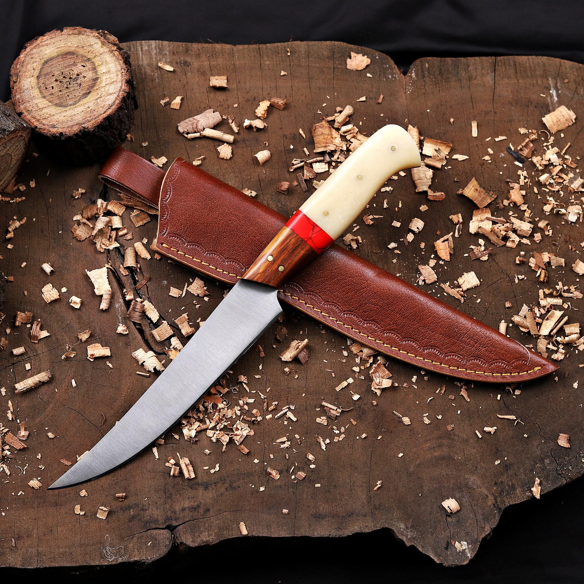 Custom Engraved Fillet Knife with Sheath