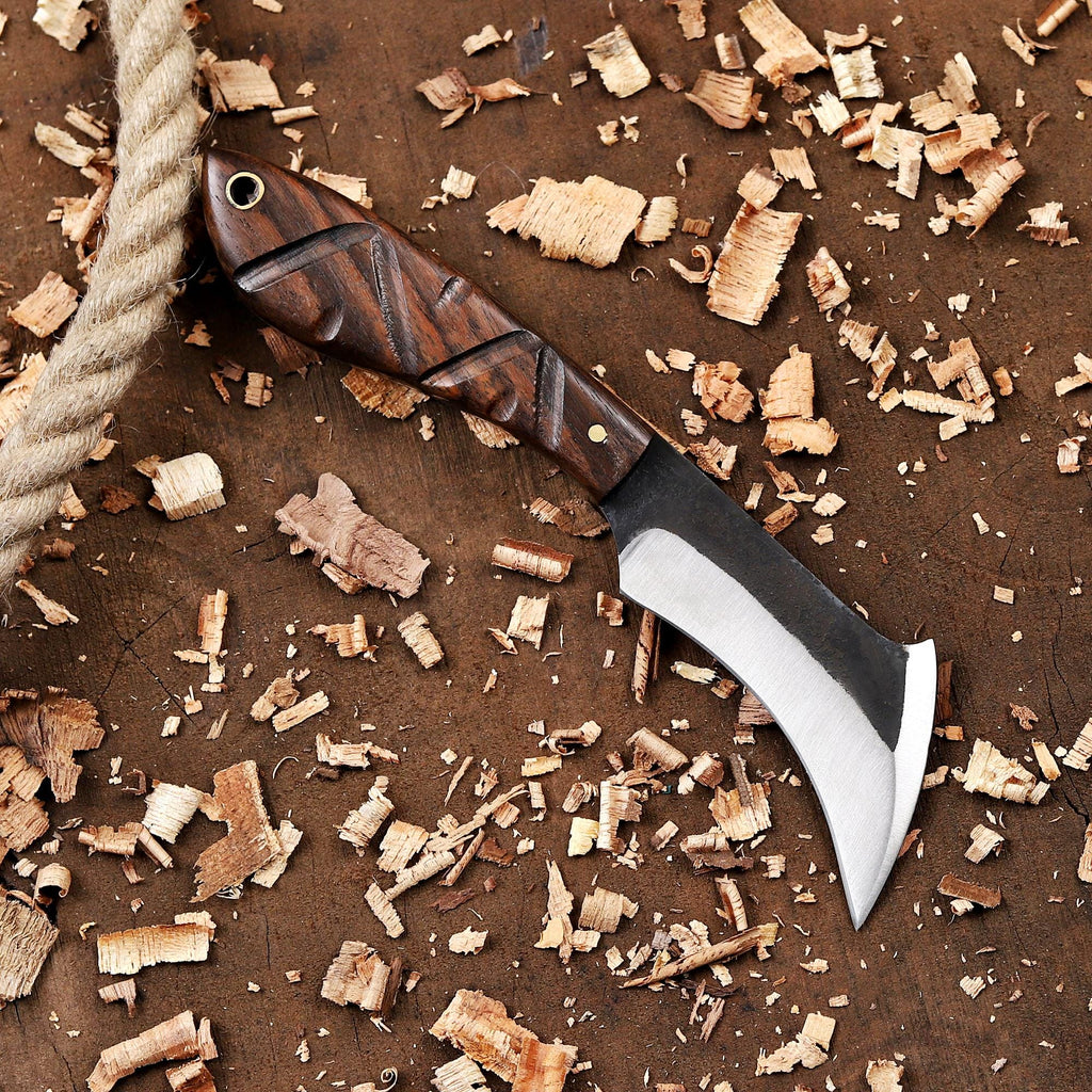 Personalized Hawkbill Knife with Sheath
