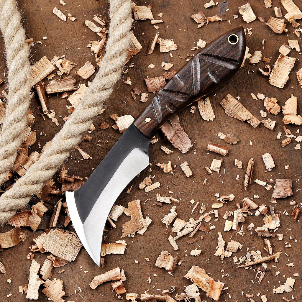 Personalized Hawkbill Knife with Sheath