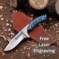 Personalized EDC Fixed Blade Knife with Sheath