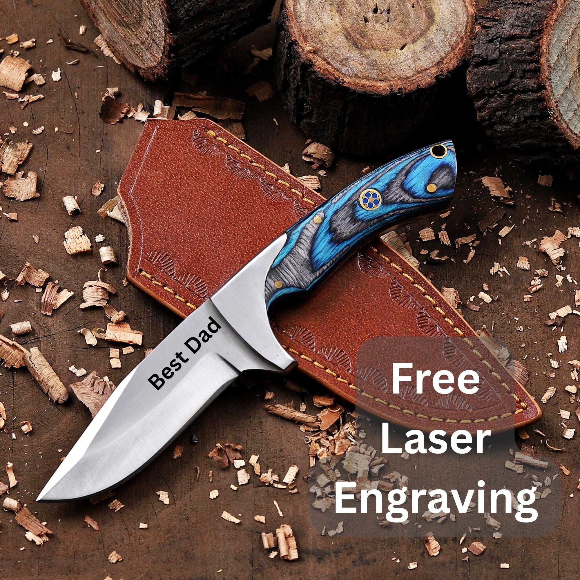 Personalized EDC Fixed Blade Knife with Sheath