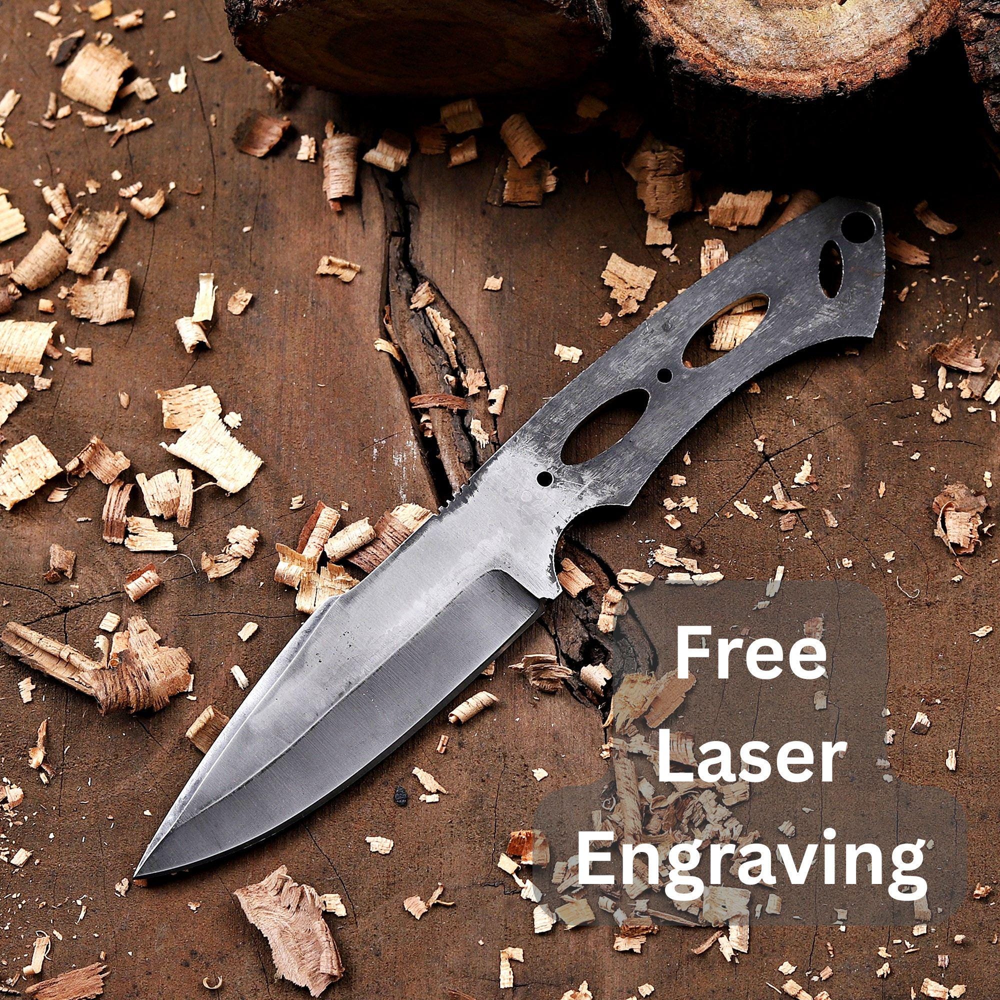 Custom Made Bushcraft Knife Blank Blade
