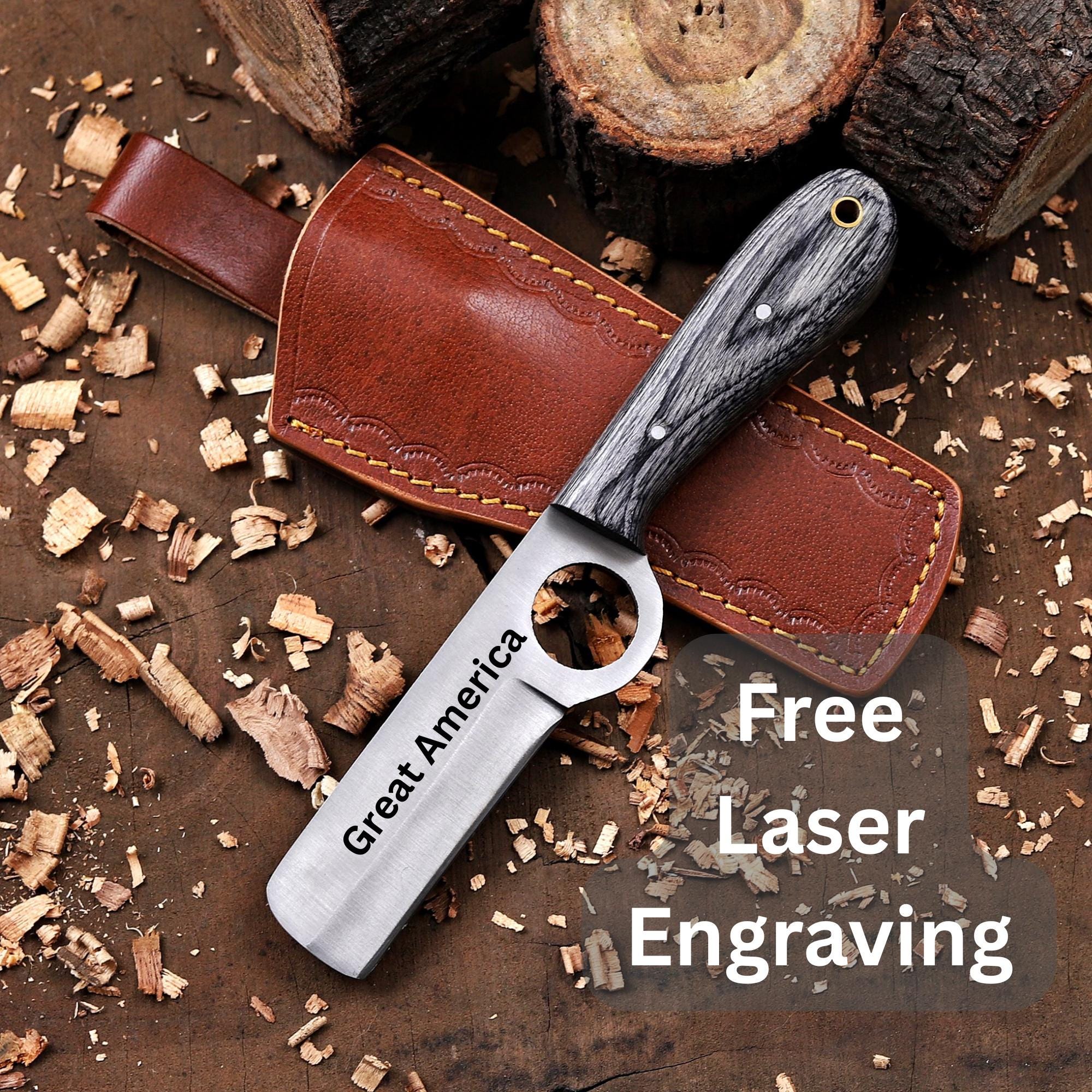 Personalized Bull Cutter Knife with Sheath