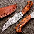 Handmade Damascus Fixed Blade Knife – Full Tang Outdoor Knife