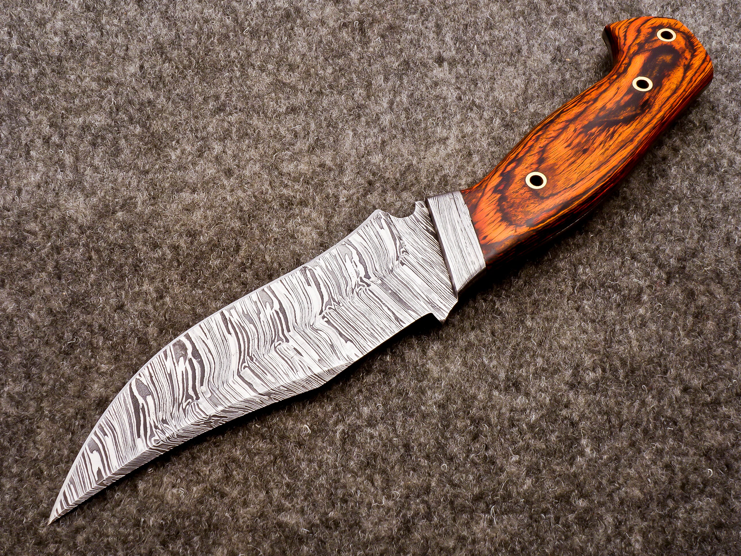 Handmade Damascus Fixed Blade Knife – Full Tang Outdoor Knife