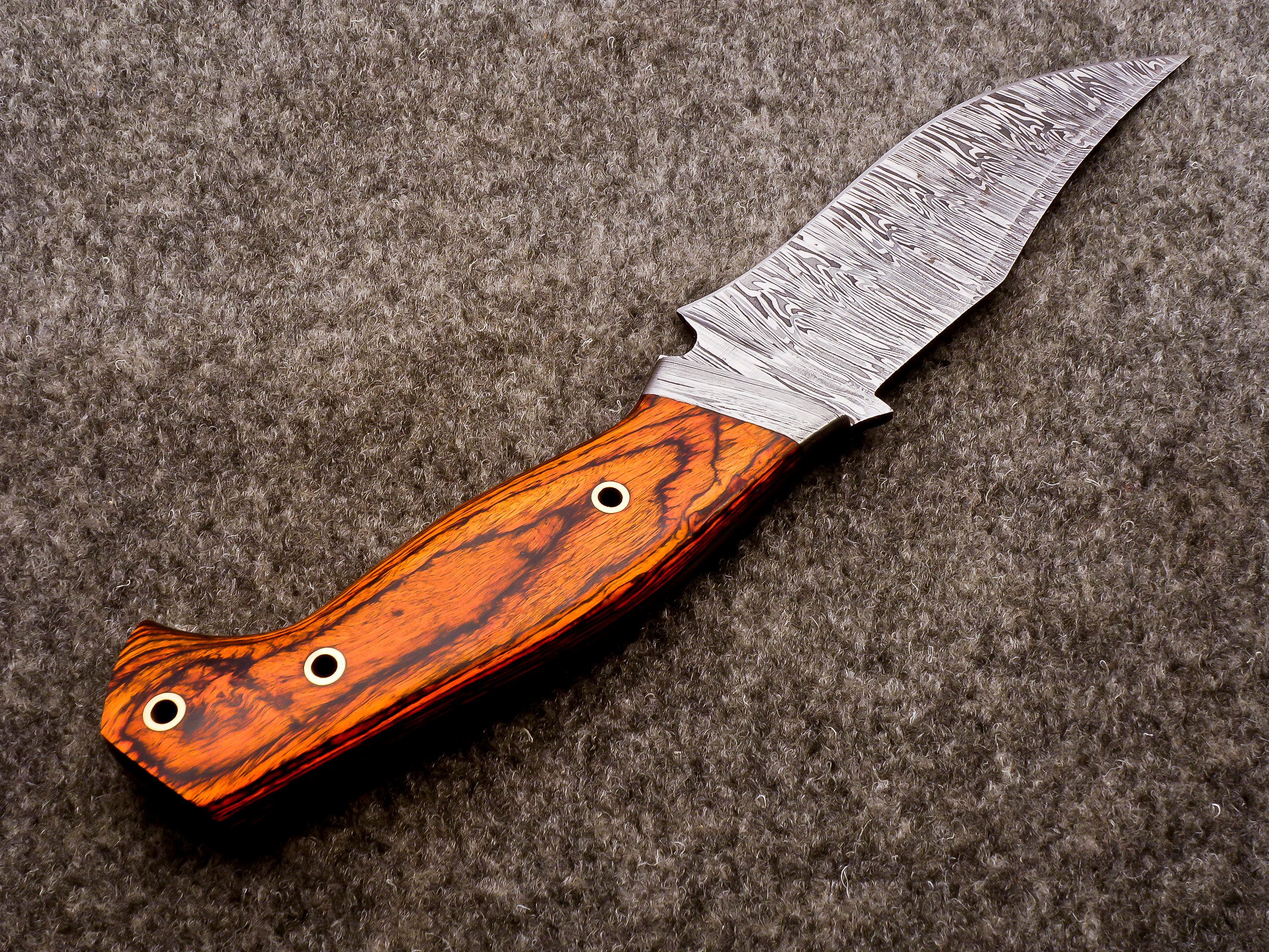 Handmade Damascus Fixed Blade Knife – Full Tang Outdoor Knife