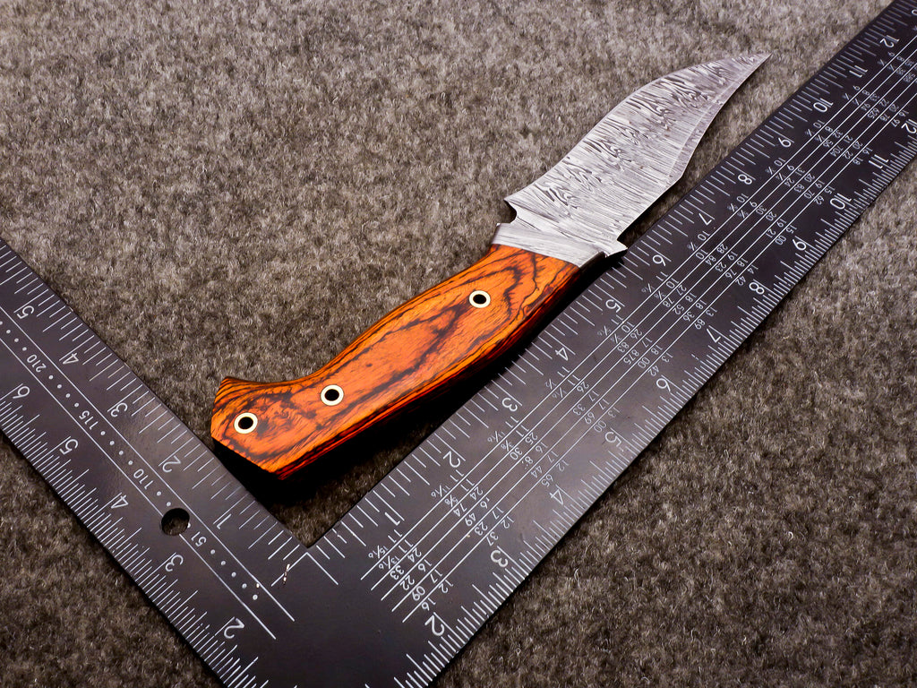 Handmade Damascus Fixed Blade Knife – Full Tang Outdoor Knife