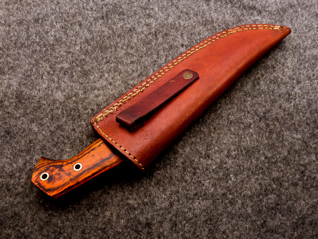 Handmade Damascus Fixed Blade Knife – Full Tang Outdoor Knife