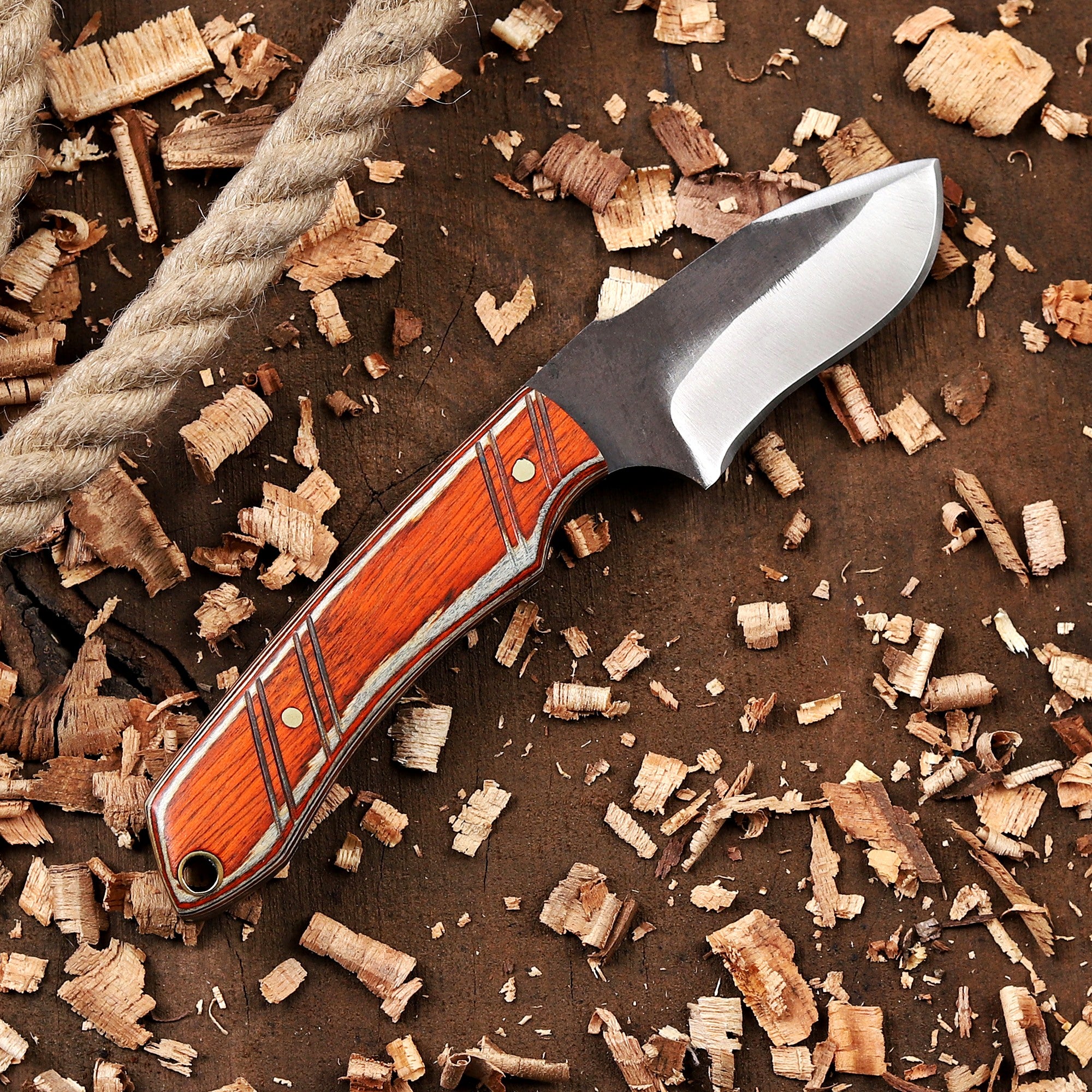 Personalized EDC Fixed Blade Knife with Sheath