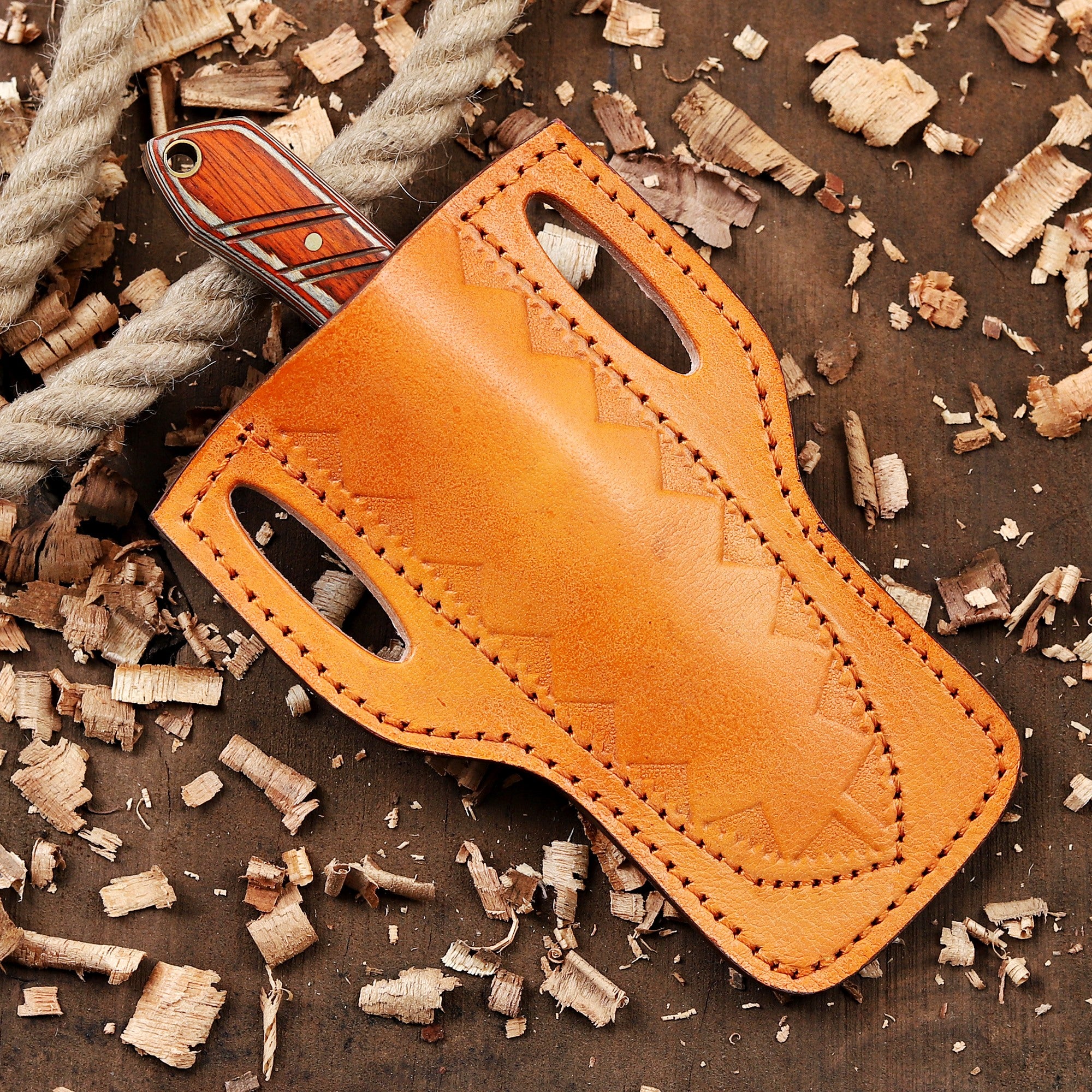 Personalized EDC Fixed Blade Knife with Sheath