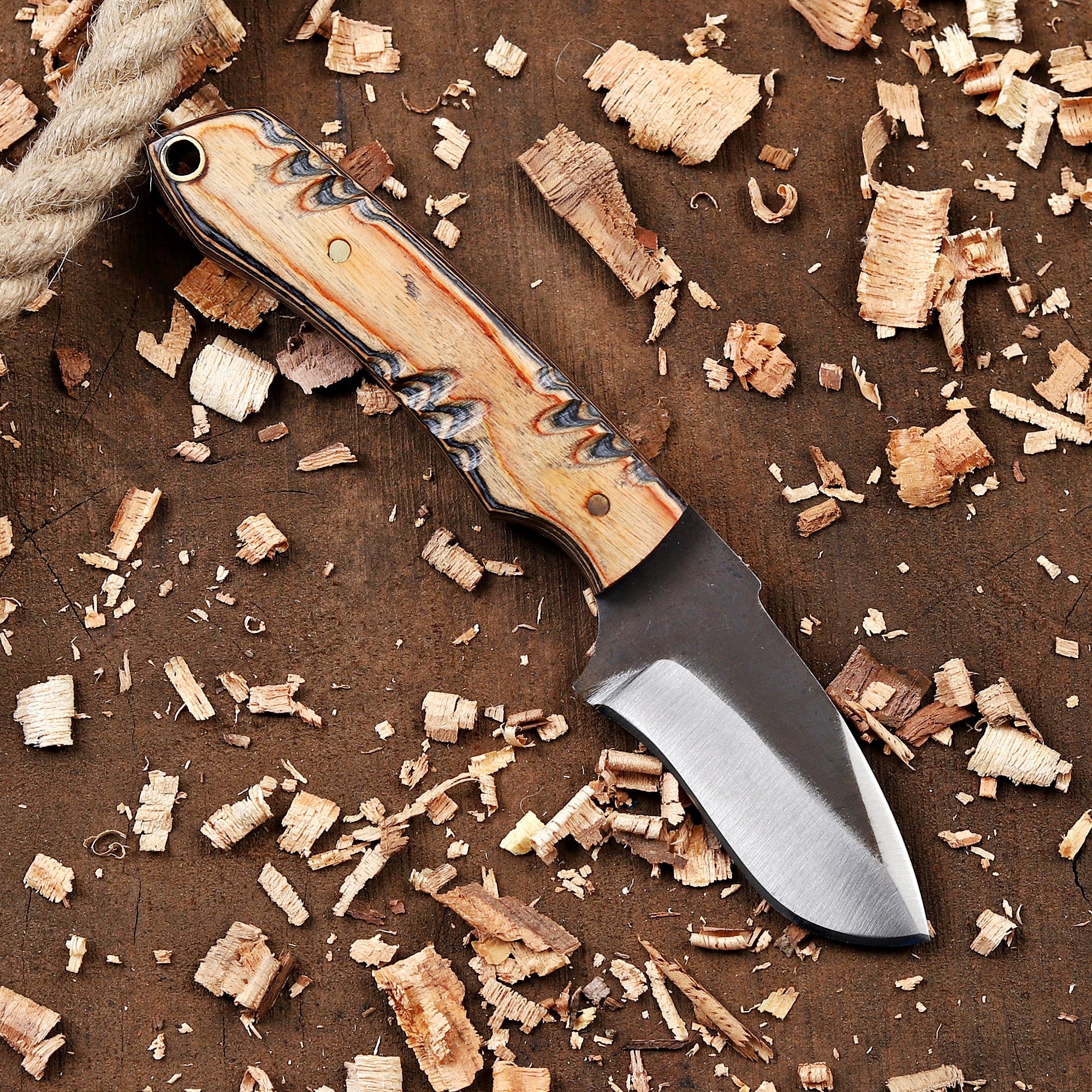 Personalized EDC Fixed Blade Knife with Sheath