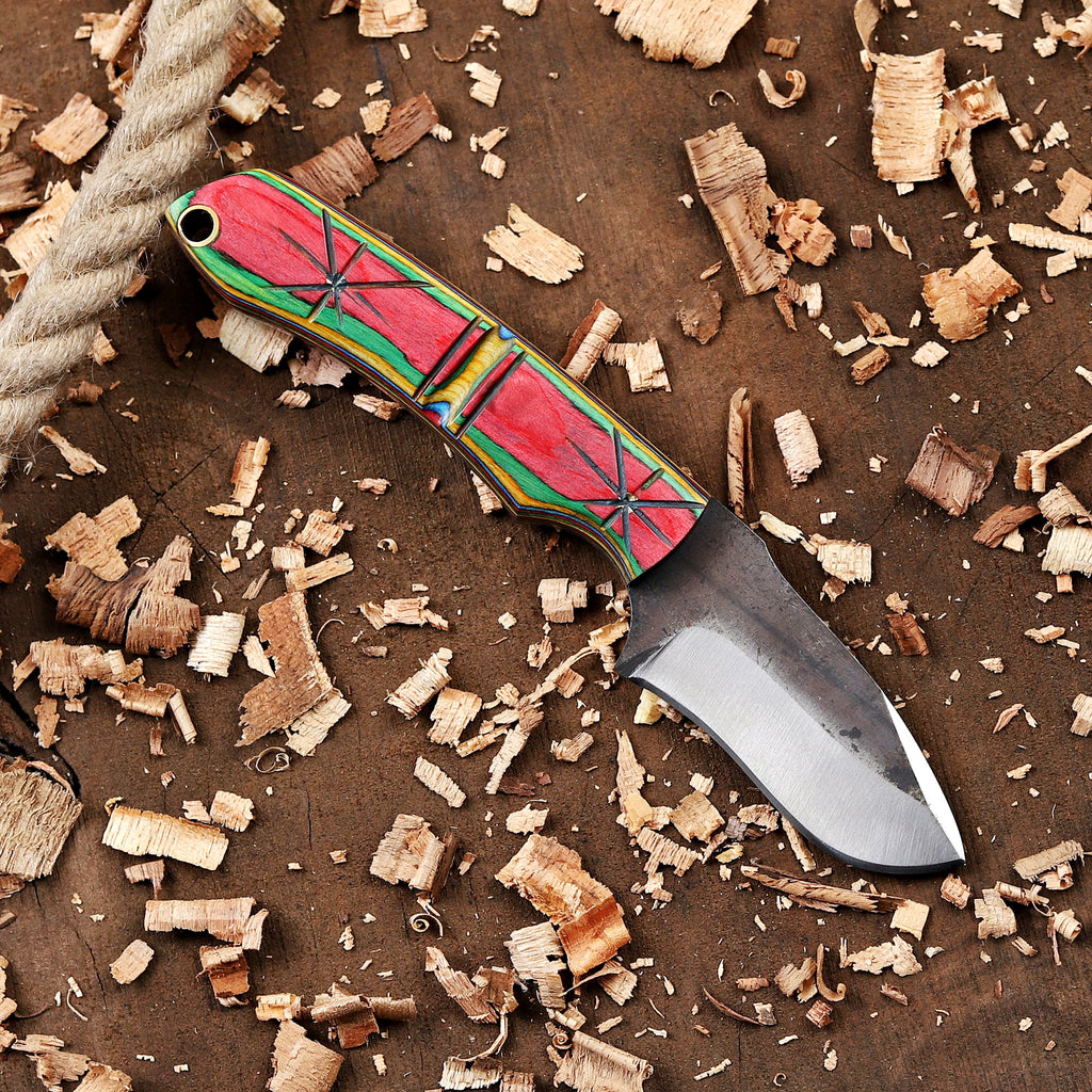 Personalized EDC Fixed Blade Knife with Sheath