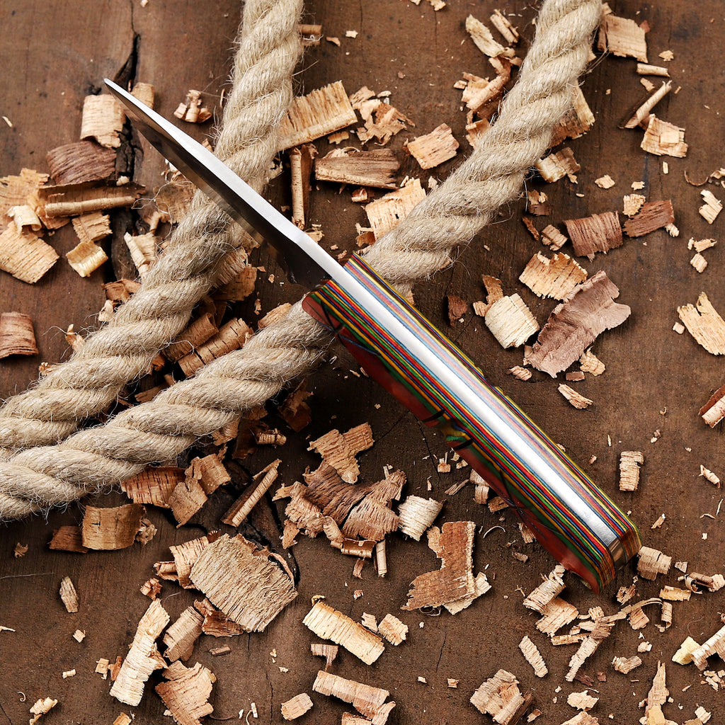 Personalized EDC Fixed Blade Knife with Sheath