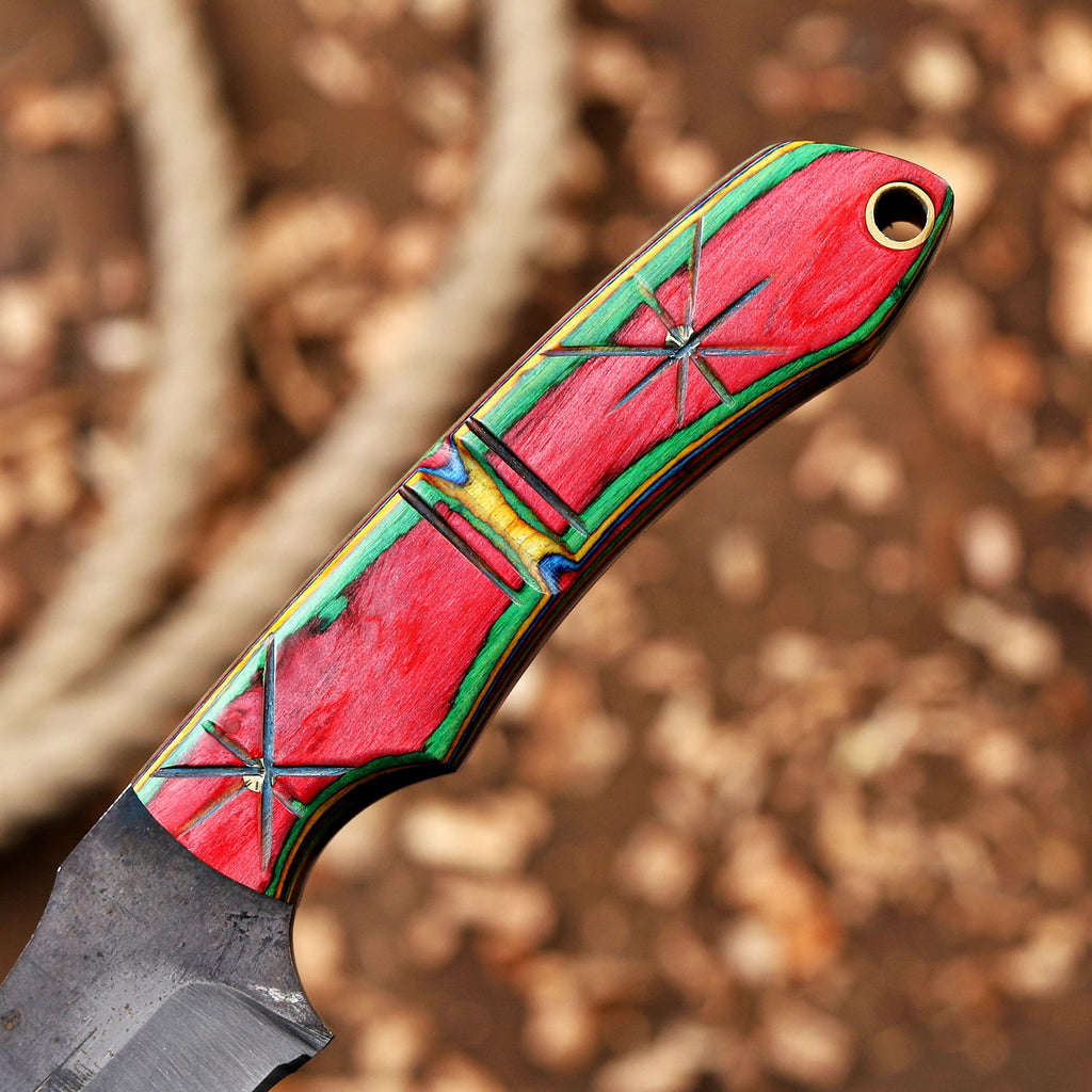 Personalized EDC Fixed Blade Knife with Sheath