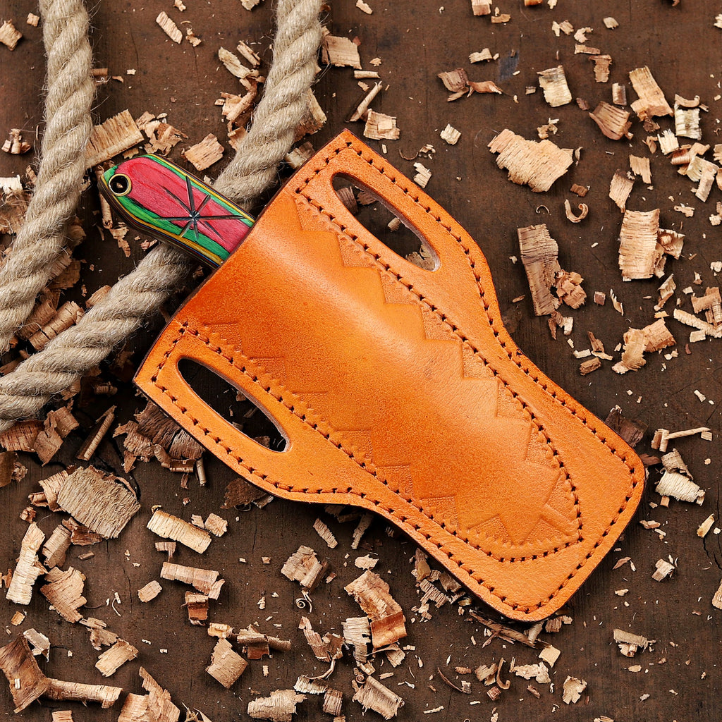 Personalized EDC Fixed Blade Knife with Sheath