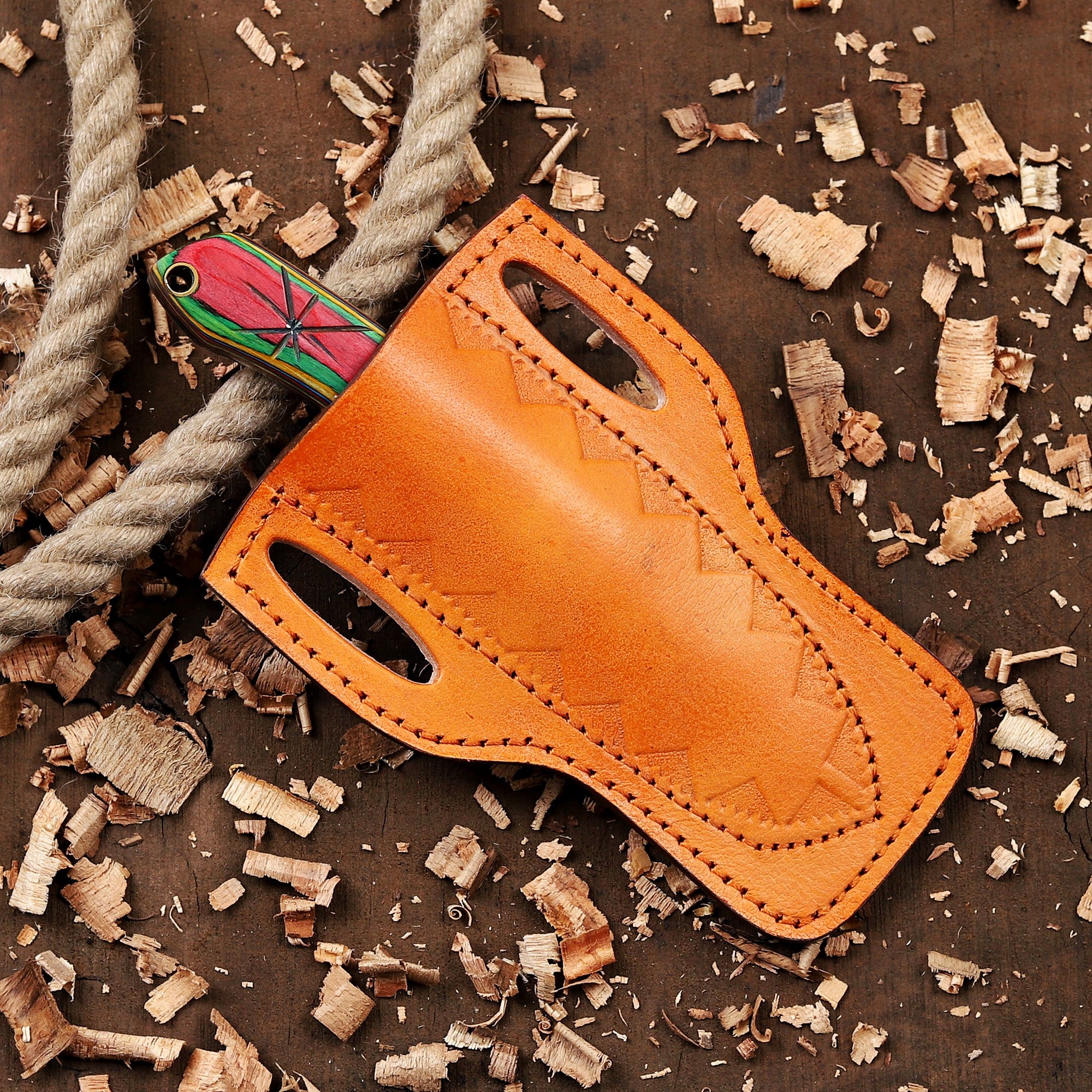 Personalized EDC Fixed Blade Knife with Sheath