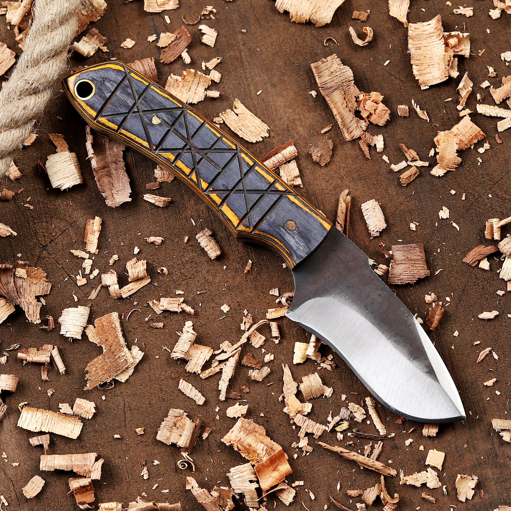 Personalized EDC Fixed Blade Knife with Sheath