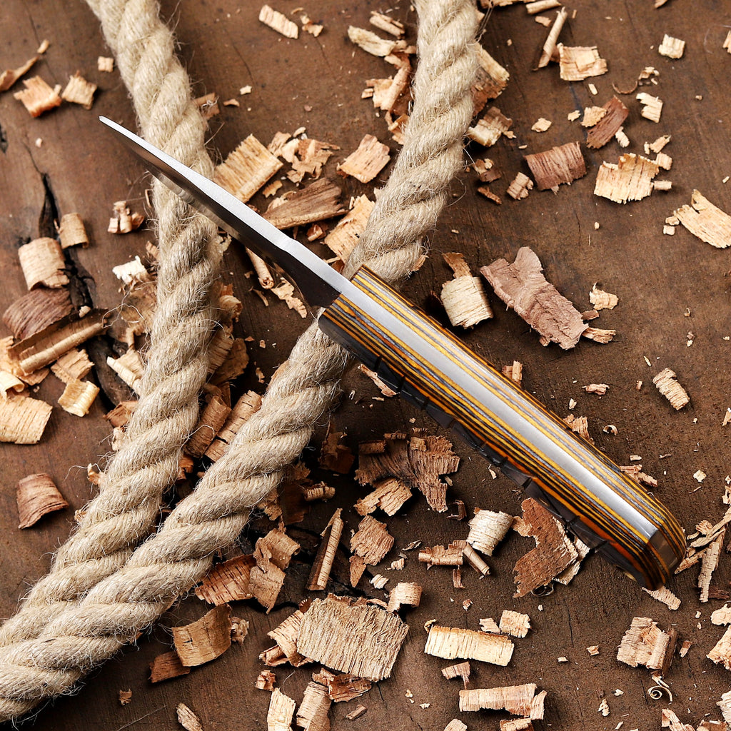 Personalized EDC Fixed Blade Knife with Sheath
