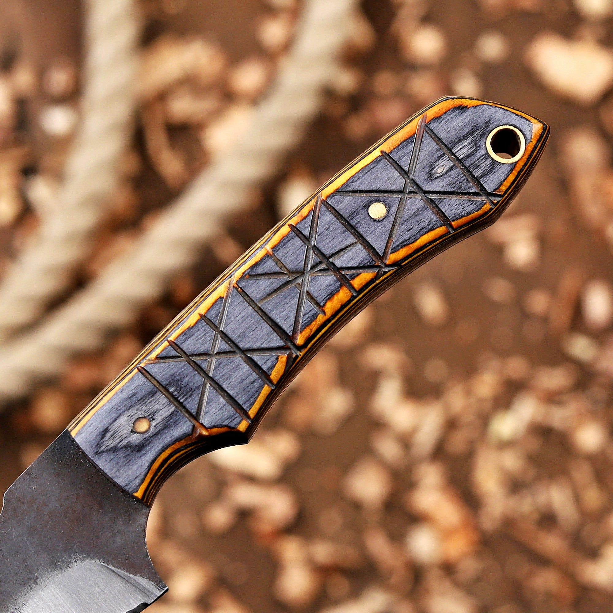 Personalized EDC Fixed Blade Knife with Sheath