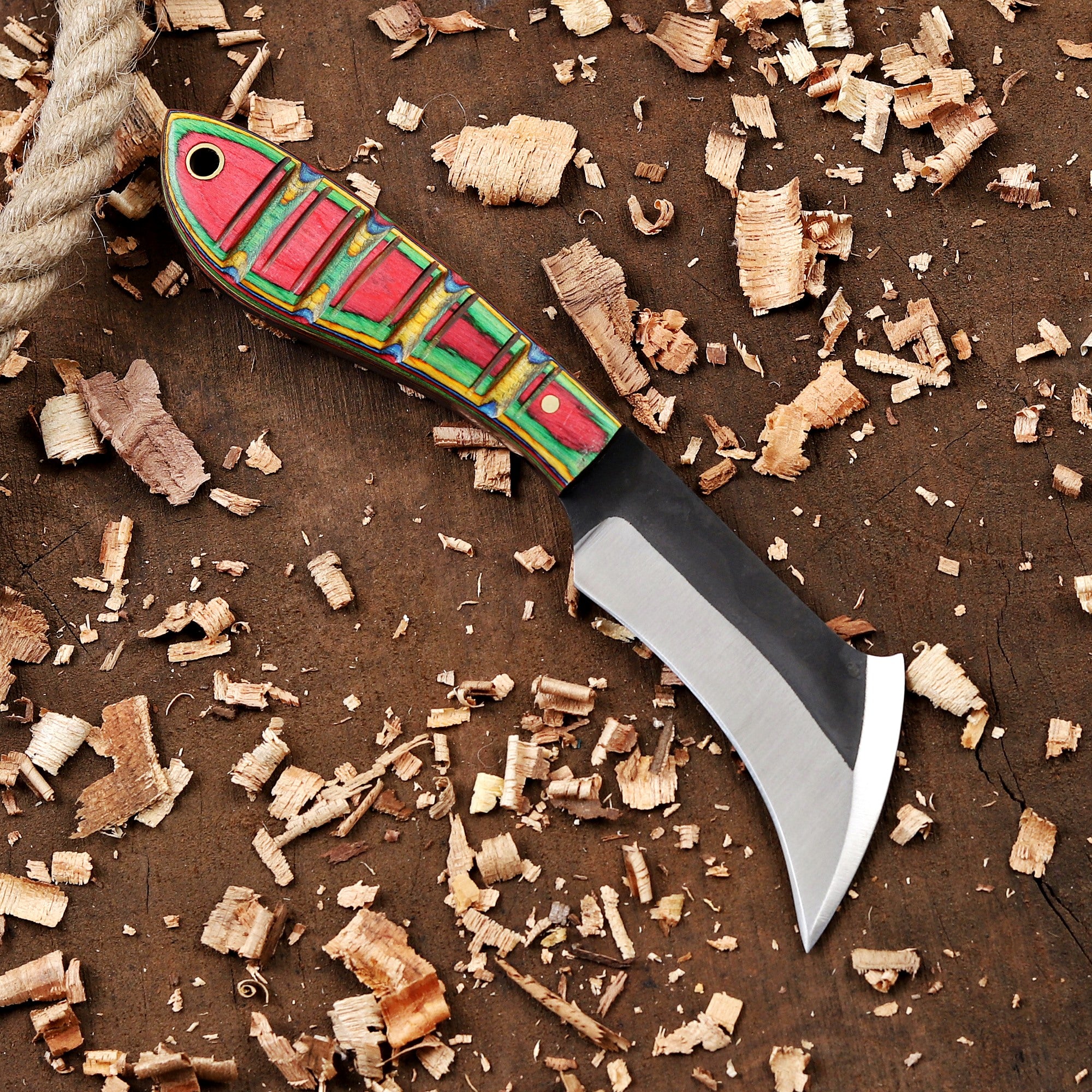 Personalized Hawkbill Knife with Sheath