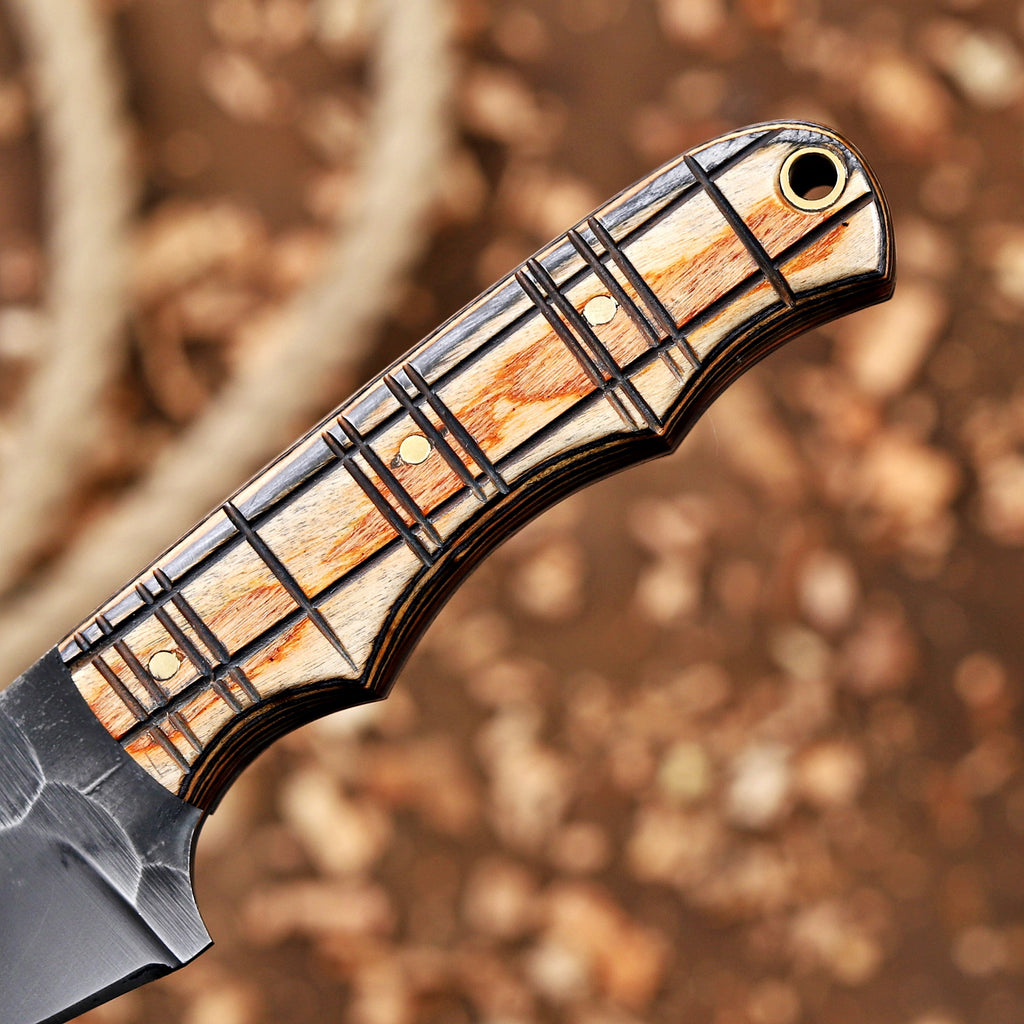 Personalized EDC Hawkbill Knife with Sheath – Custom Fixed Blade Knives Gift for Men, Laser Engraved Gifts for Groomsmen, Husband, Father