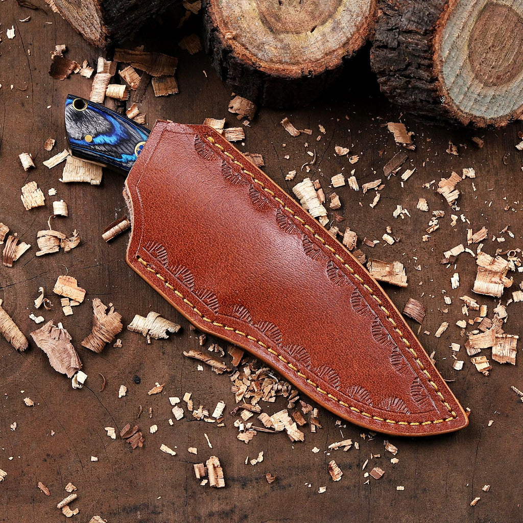 Personalized EDC Fixed Blade Knife with Sheath