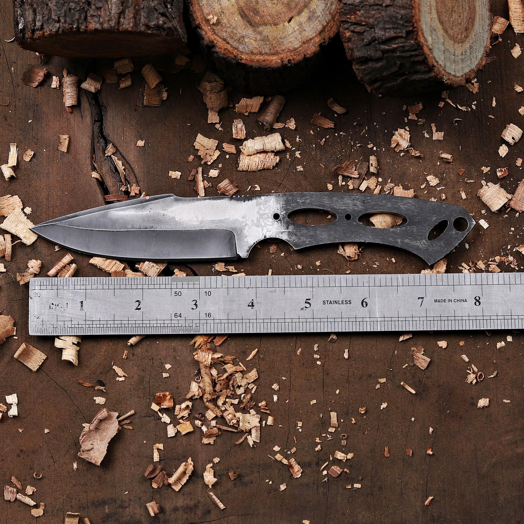 Custom Made Bushcraft Knife Blank Blade