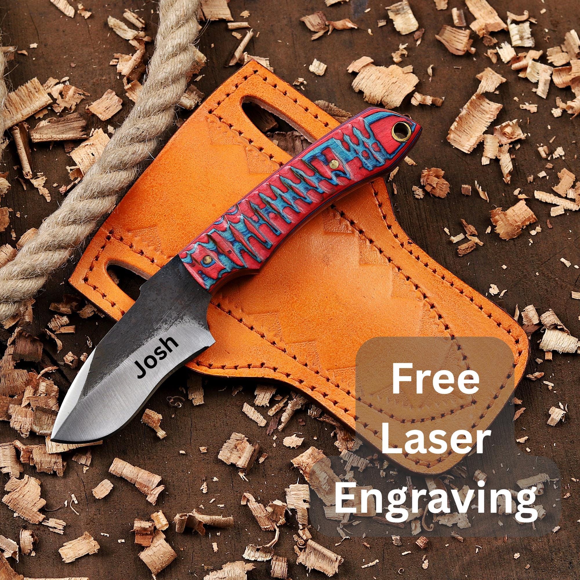 Personalized EDC Fixed Blade Knife with Sheath