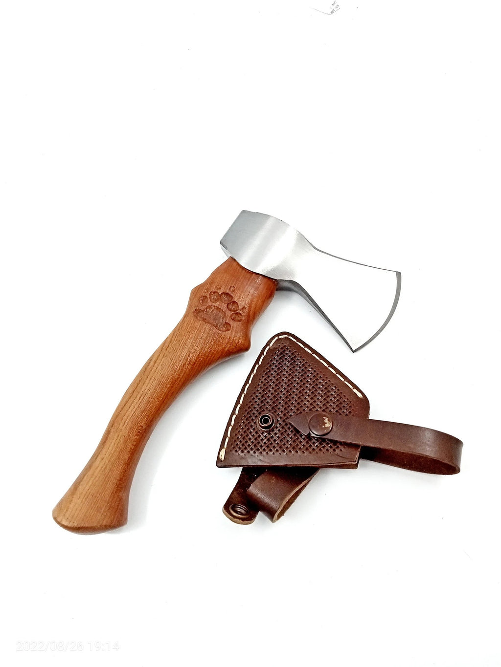 Nordic Forge Handmade Camping Axe With Leather Sheath