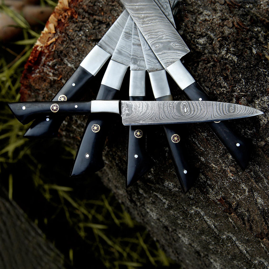 Handmade Damascus Kitchen Knife Set – Professional Chef Knives