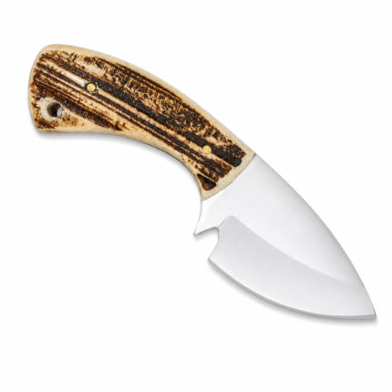 Stainless Steel 6" Fixed Blade Drop Point Industrial Grade Nordic Forge EDC Knife Deer Horn Handle OEM Customizable Full Tang