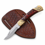 Engraved Brass Folding Pocket Knife