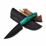 Black Fixed Blade Hunting Knife