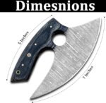 Black leather-look curved knife sheath with contrasting light stitching, embossed-style patterns and decorative fastening detail