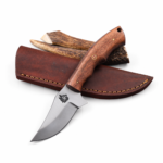 Wood Handle Fixed Blade Hunting Knife