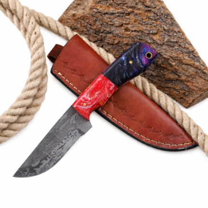 Jungle Engraved Hunting Knife