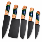 Black Kitchen Knife Set