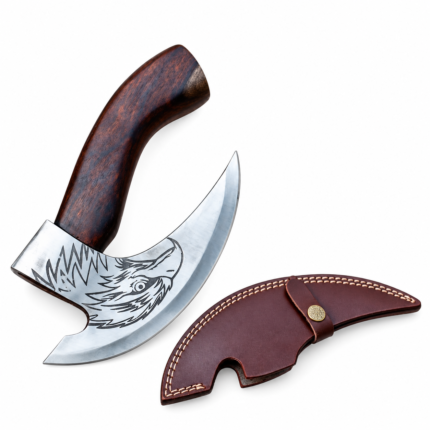 Engraved Eagle Crescent Axe