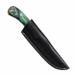 Green Resin Handle Hunting Knife