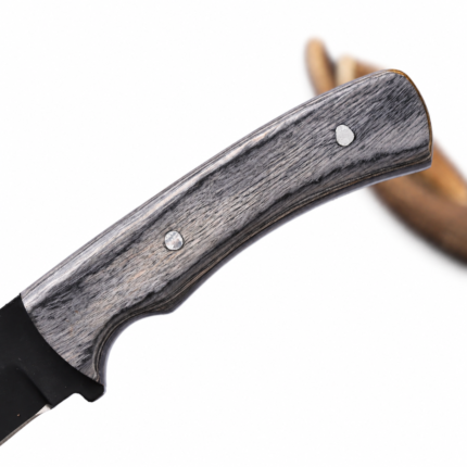 Black Fixed Blade Hunting Knife