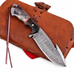 Damascus Gut Hook Hunting Knife