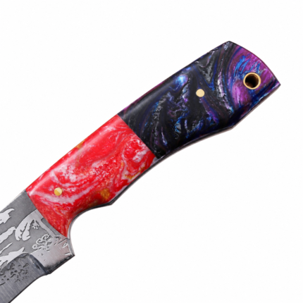 Jungle Engraved Hunting Knife